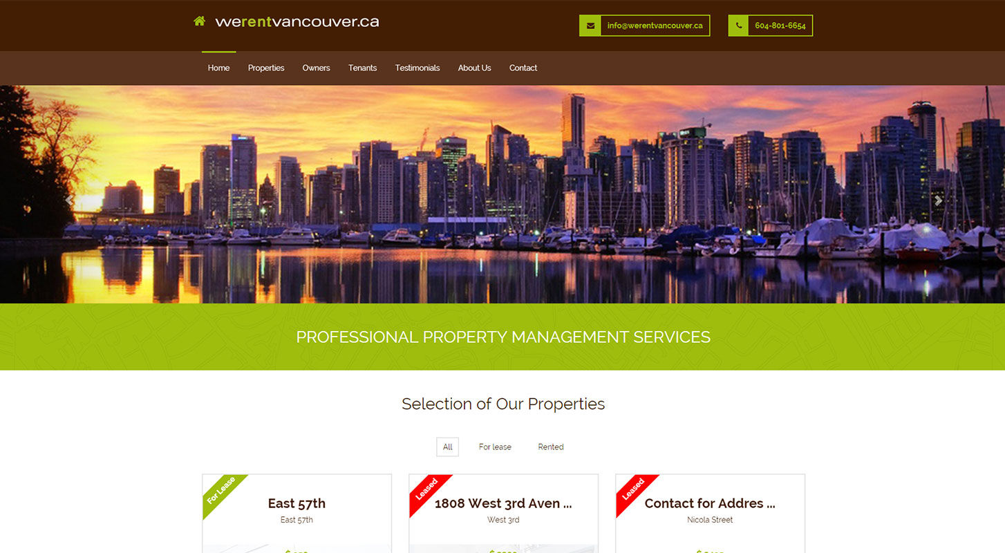 We rent vancouver